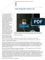 Shaping The Future of Energy Storage With Conductive Clay - ScienceDaily