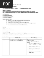 Grayce Lesson Plan 1 Carbohydrates