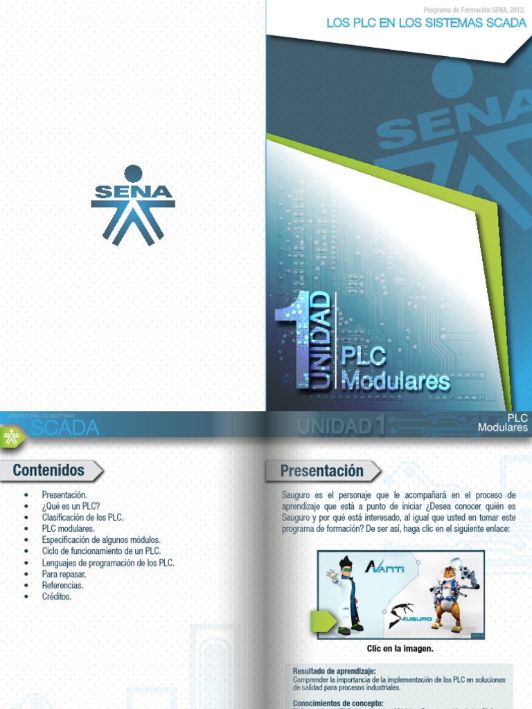 Unidad1 PLCscada | PDF | Controlador lógico programable | Lenguaje de ...