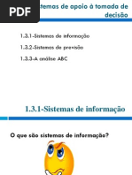 sistemas de apoio a tomada de decisões