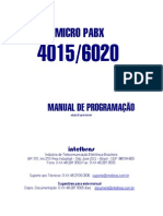 Manual de Programação Intelbras 4015 6020