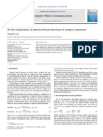 Cai - On The Computation of Spherical Bessel Functions of Complex Arguments