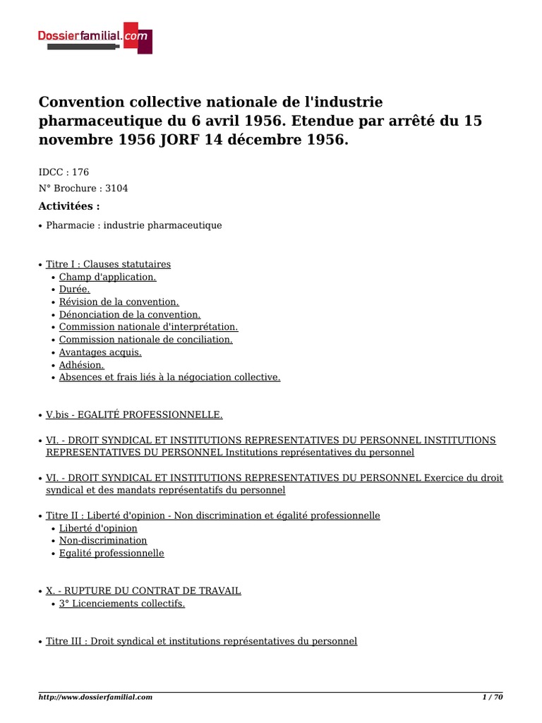 Convention Collective Synerpa Du 18 Avril 2002