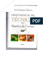 Gran Manual de Tecnicas Del Maestro de Cocina