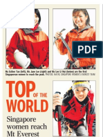 Singapore's All-Women Team Successfully Reached Summit of MT Everest, 21 May 2009, Straits Times