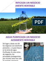 Agua Purificada Un Negocio Altamente Rentable