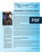 The Refugee Voice - Education: A Crying Need