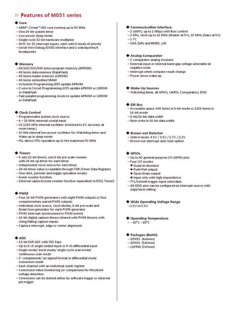 M051 | PDF | Electronic Engineering | Electronic Design