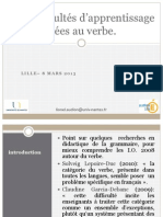 2013 03 Difficultes Apprentissage Verbe PDF