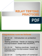 RELAY TESTING PRACTICES HANDS-ON TRAINING