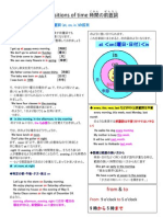 Prepositions of Time With Japanese