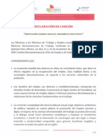 Declaracion de Cancun Nov 2014