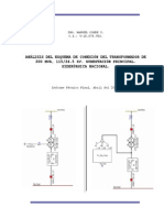 Análisis Esquema de Conexión Transformador de Potencia