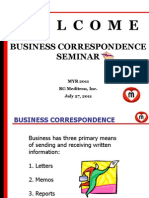 Business Correspondence 