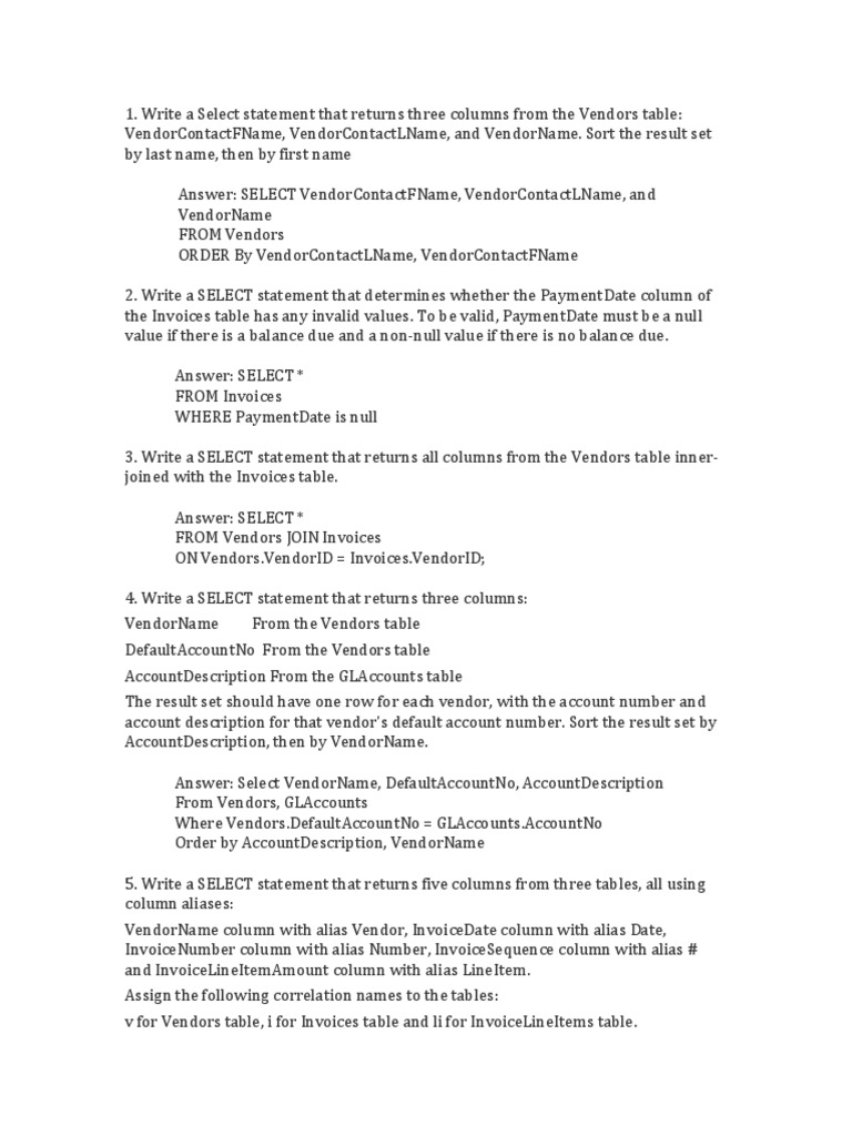Mis SQL HW | PDF | Data Management | Databases