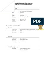 Perfil profesional Víctor Gerardo Díaz Moran