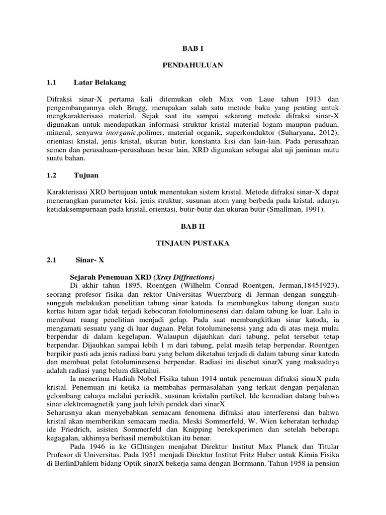 Makalah Xrd