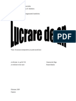 Lucrare de Curs: Economia Imobiliara