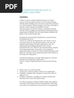 Bsit-54 (Software Quality & Testing) Solution: Chapter-1 1. What Is Software Testing? Explain The Purpose of Testing?