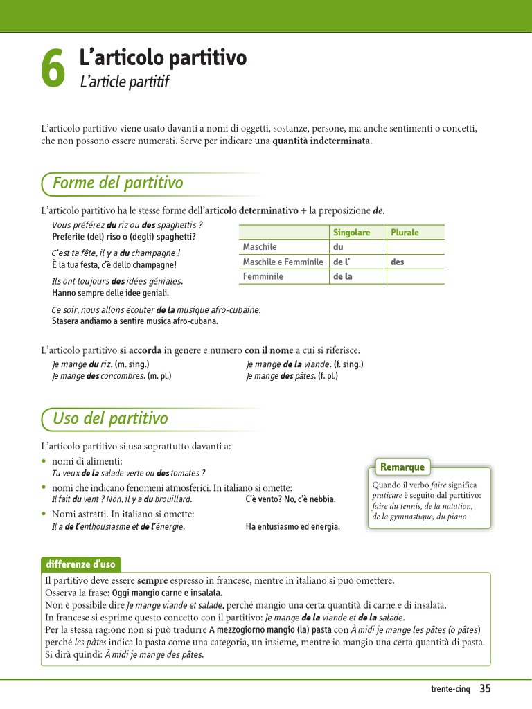 Articolo Partitivo | PDF