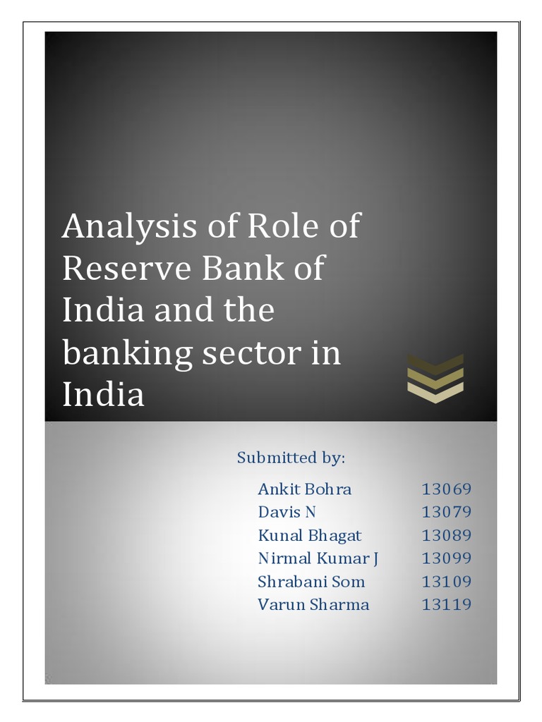 RBI & Indian Banking Sector Analysis | PDF | Reserve Bank Of India | Banks