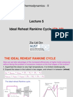 Ideal Reheat Rankine Cycle: Thermodynamics - II