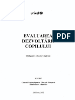 Carte Evaluarea Dezvoltarii Copilului P I PDF