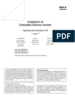 Installation of Embedded Galvanic Anodes: Reported by ACI Committee E 706