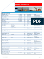 GustoMSC Reference List: Offshore Construction and Equipment