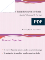 Innovation in Social Research Methods: - Malcolm Williams and W. Paul Vogt
