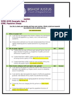 GCSE Geography Learning Check List CORE (Population Change)