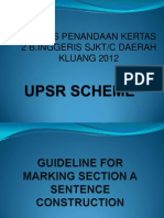 Kursus Penandaan Kertas 2 B.Inggeris SJKT/C Daerah KLUANG 2012