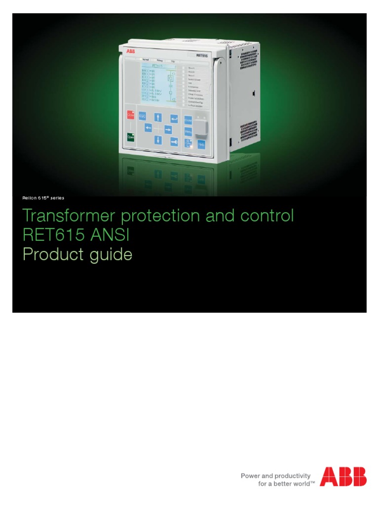 Transformer Protection and Control RET615 Signal (Electrical Engineering) Relay