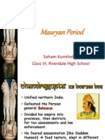 Mauryan Period: Soham Kumthekar Class VI, Riverdale High School