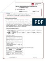 Probabilidad y Estadística Examen Parcial Resuelto UPN