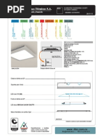 Clean Lens Owen Im 2x2 6 Led Line 9w DR Unv (Ancho 60.5 Estandar)