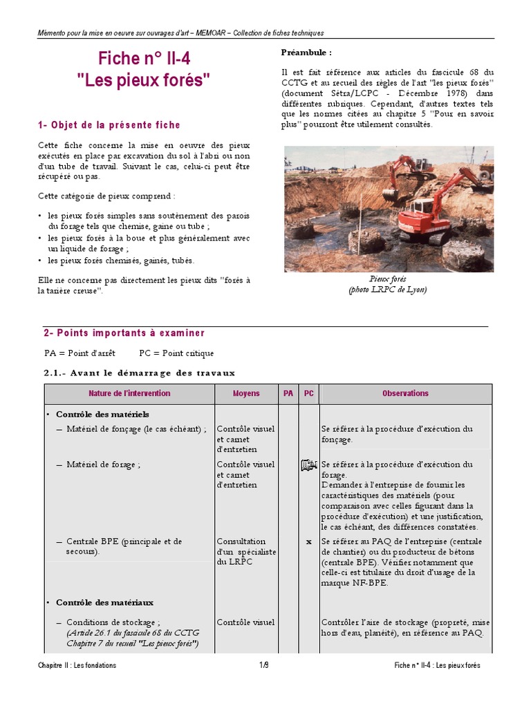 Pieux Controle Pdf