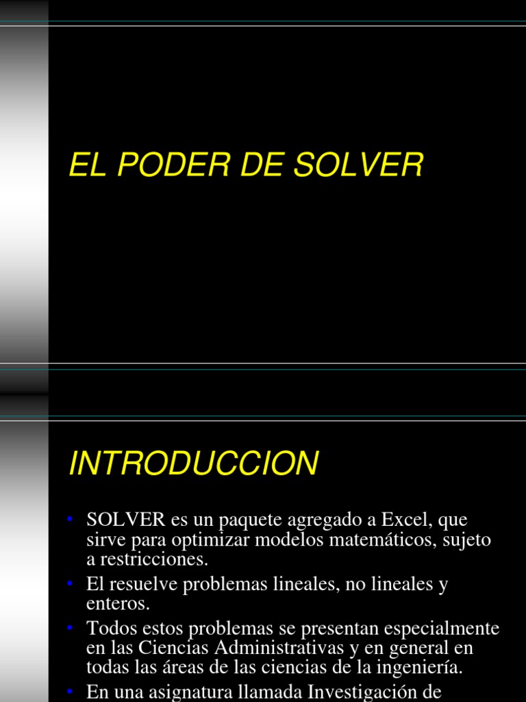 Como Usar SOLVER de Excel | Optimización Matemática | Matemáticas Aplicadas