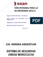 Mina Morococha. - Gestion Integral P' La Mineria Moderna (PAE-ESAN)