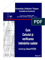 C4 Calculul Si Verificarea Imbinarilor Sudate PDF