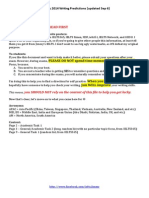 Sep-Dec 2014 IELTS Writing Predictions (Updated Sep 6)