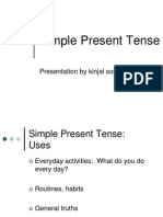 Simple Present Tense: Presentation by Kinjal Soni