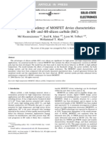 Temperature Dependency of Mosfet Device Characteristics in 4H-And 6H-Silicon Carbide (Sic)