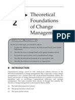 Topic 2 Theoretical Foundations of Change Management