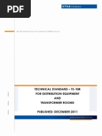 Ts108 Technical Standard For Distribution Equipment and Transformer Rooms