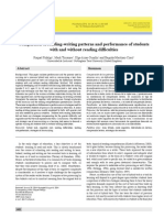 Comparison of Reading-Writing Patterns and Performance of Students With and Without Reading Diffi Culties