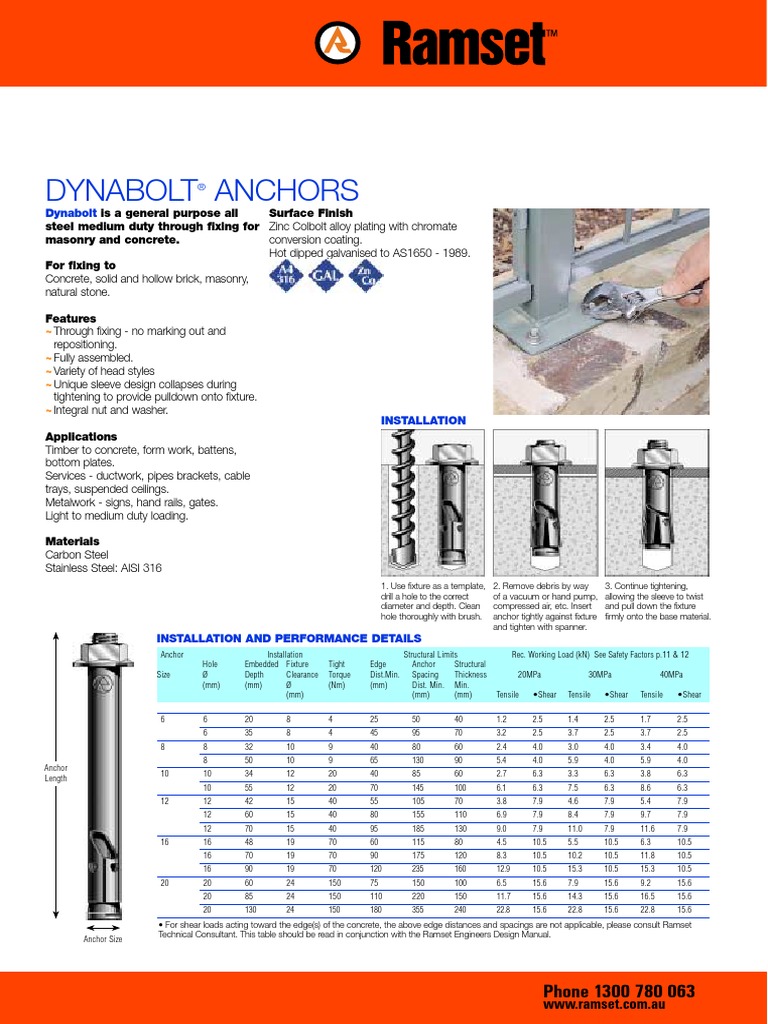Dyna Bolt Install PDF