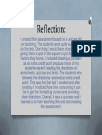 Assessment Reflection
