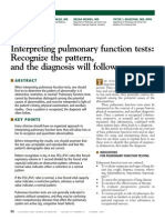 Interpreting pulmonary function tests