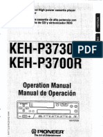 PIONEER KEH-P3730R Manual de Instrucciones